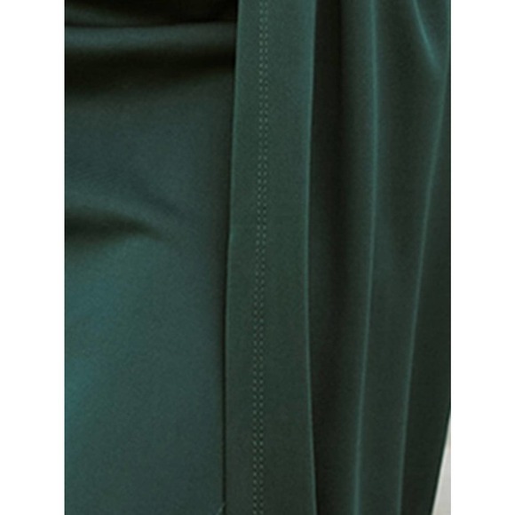 Off Shoulder Split Thigh midi Dress - Picture 6 of 8